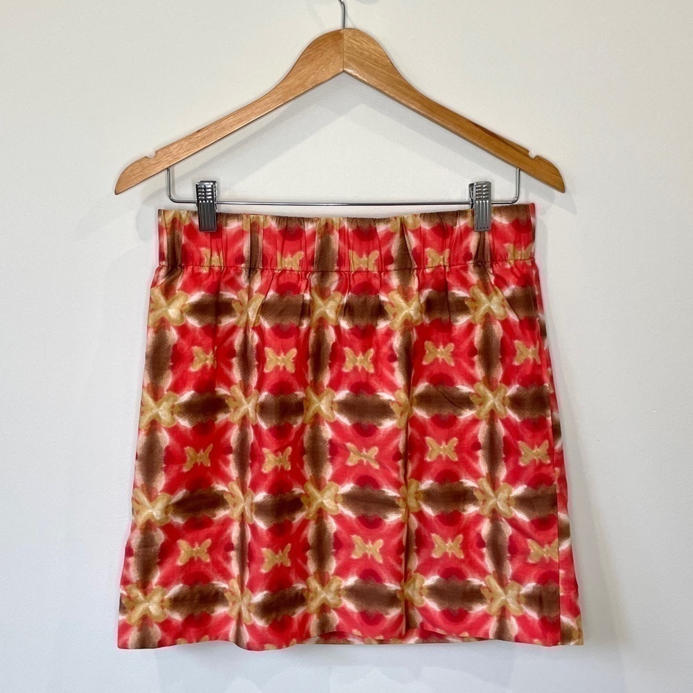 J. Crew Multi Color Cinched Waist with Pockets Skirt